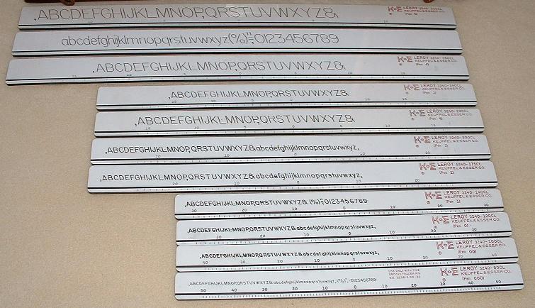 NICE Complete ~ UNITECH Lettering Set Drafting ~ LEROY STYLE – Tacos Y Mas