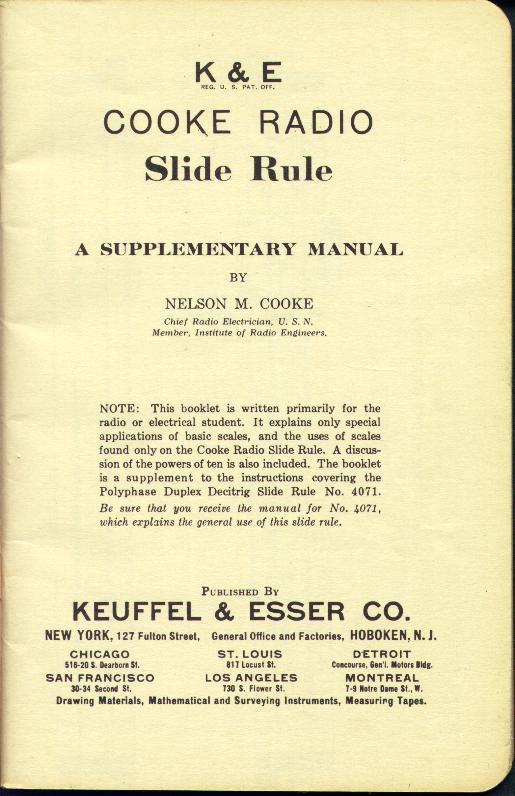radio slide rule manual
